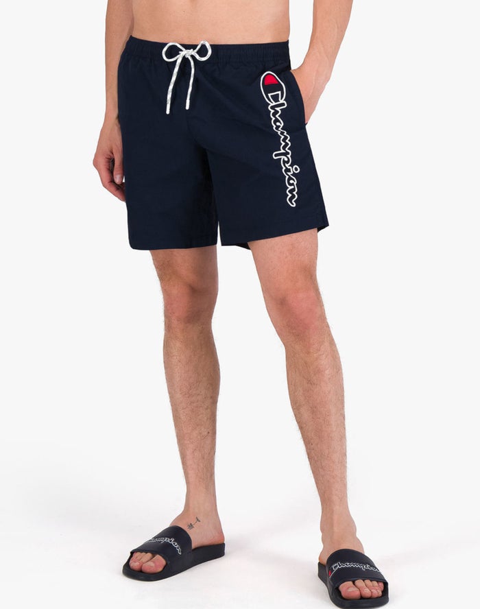 Champion Herre Shorts Mørkeblå - Board Vertical Script Logo - Danmark JGM-705936